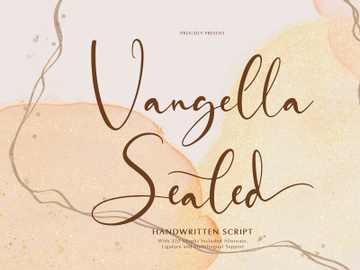 Vangella Sealed | Handwritten Script preview picture