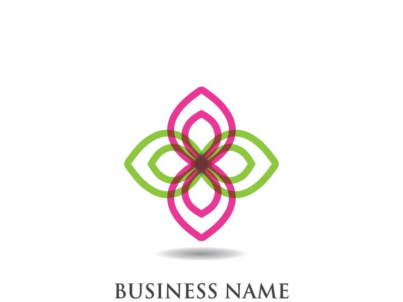 flower vector icon design template illustration