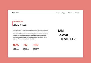 Personal Portfolio Website UI Template