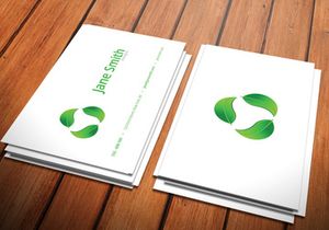 Eco Minimal Business Card Template