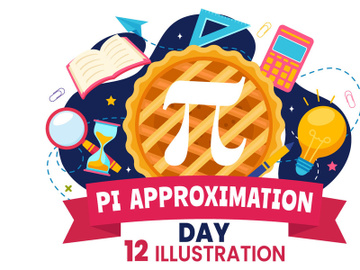 12 Pi Approximation Day Illustration preview picture