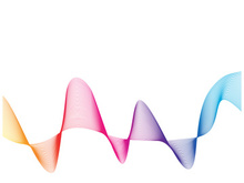 Sound waves vector illustration design template