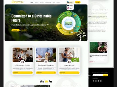 Waste Management (Recycle) Responsive Landing Page