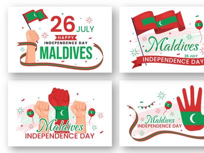 13 Happy Maldives Independence Day Illustration