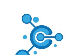 Neuron logo icon design template flat vector