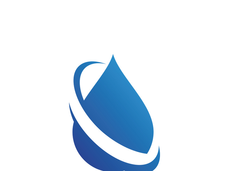 blue water drop Logo Template vector illustration design