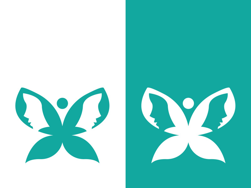 Butterfly logo icon vector design illustration