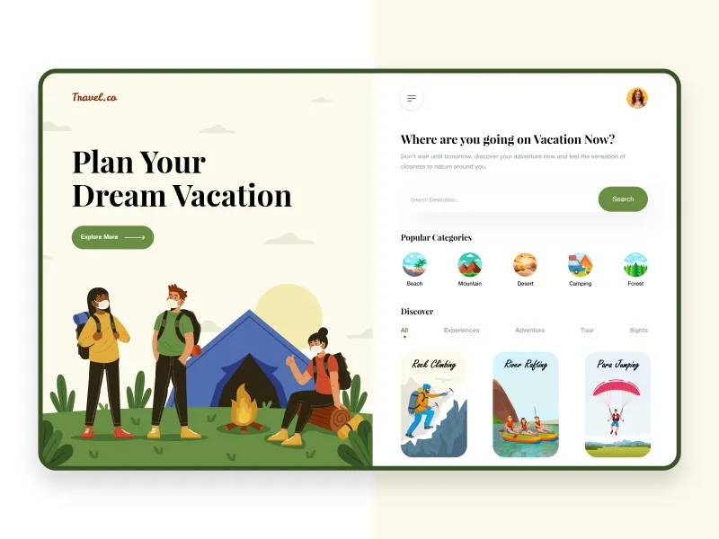 Adventure Travel Web App