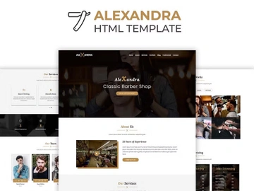 Barber Shop HTML Template preview picture