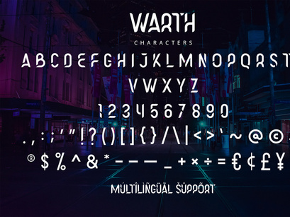Warth - Futuristic Display Font