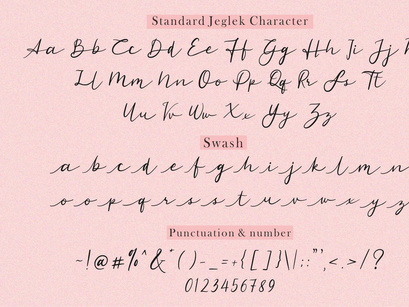 Standard Jeglek - Script Typeface