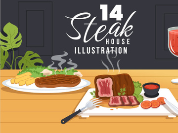 14 Steakhouse Illustration preview picture