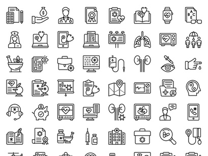 Creative design icons of medical and healthcare