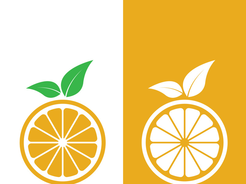 Orange logo design vector icon illustration design