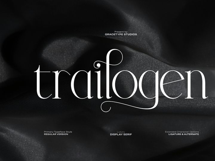 Trailogen | Display Serif Font