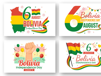 19 Bolivia Independence Day Illustration
