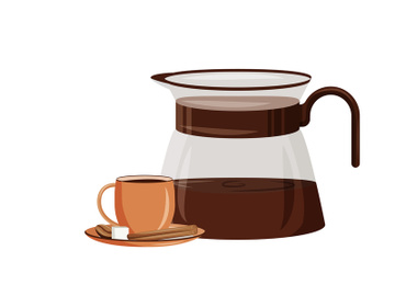 Morning drink cartoon vector illustration preview picture