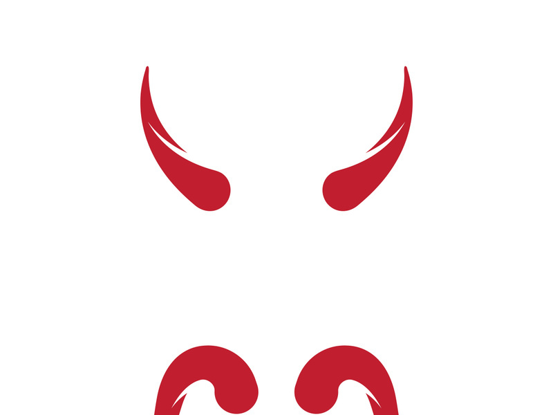 Devil horn Vector icon design