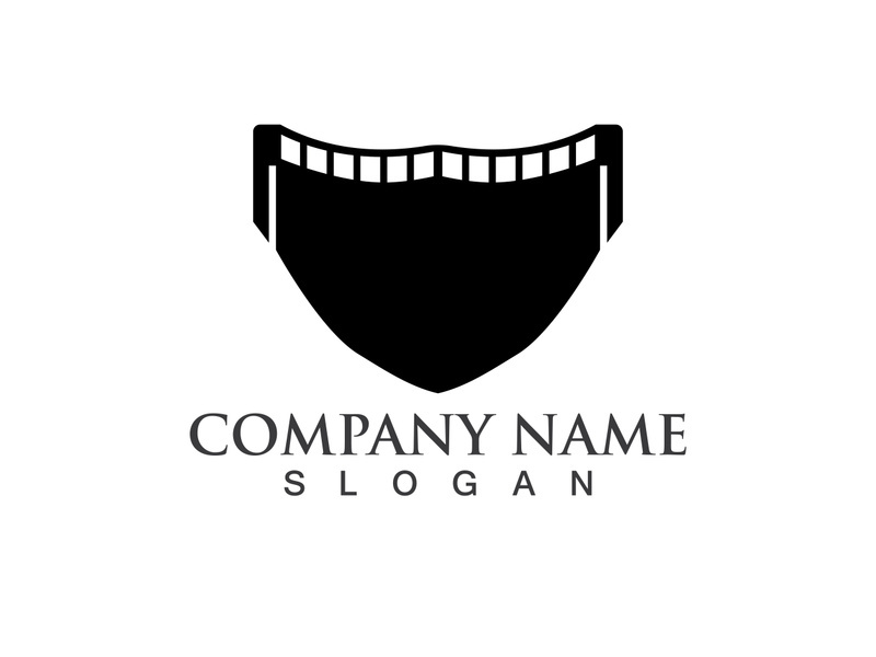 Face protection  Mask Vector logo. Medical Mask logo vector icon illustration design