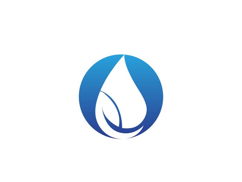 Water drop Logo Template vector