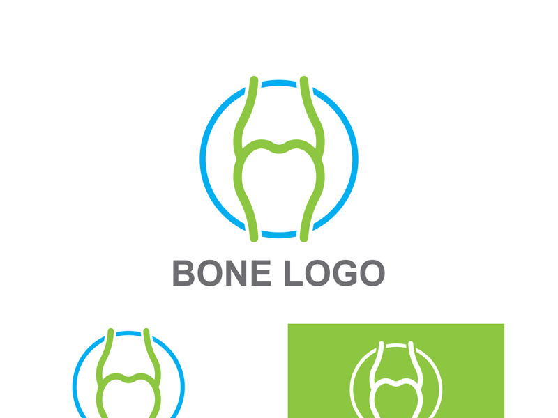 Bone logo design.logo for nursing, medical, orthopedic.