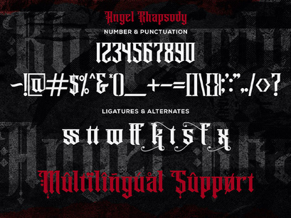 Angel Rhapsody - Blackletter Decorative Font