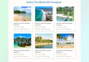 Travelgood - Travel Agency Website Landing Page Design