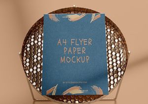 A4 Flyer Paper Mockup