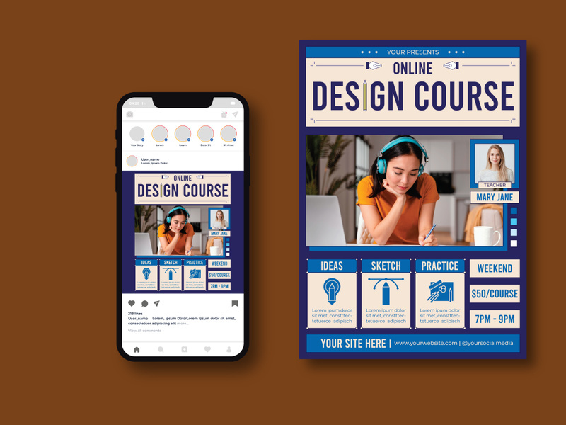 Online Design Course Flyer
