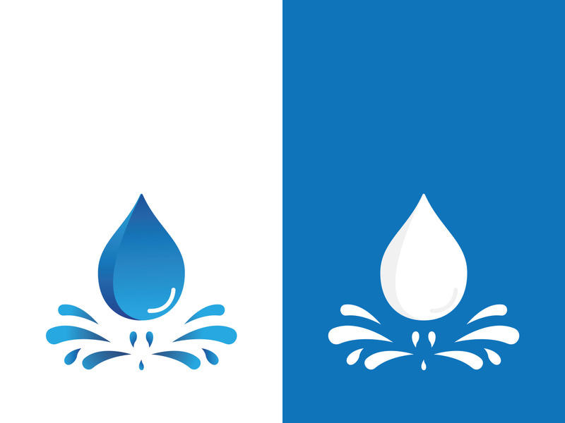 Background water drop logo icon vector illustration