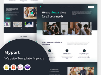 Myport - Webiste template agency