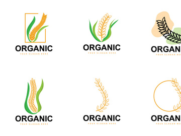 Wheat Rice Logo Vector Design preview picture