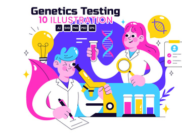10 Genetics Testing Illustration preview picture