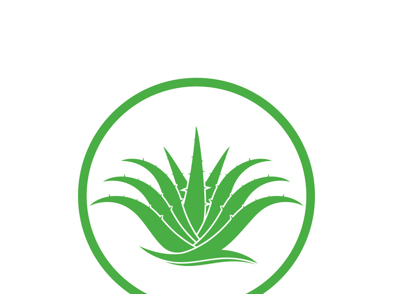 Aloe Vera logo icon design symbol beauty skin care