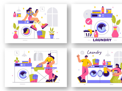 9 Laundry Room Illustration