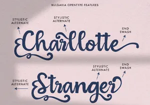 Bulgaria - Modern Calligraphy Font