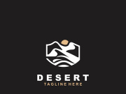 Desert wilderness logo outdoor adventure emblems, badges patches design element