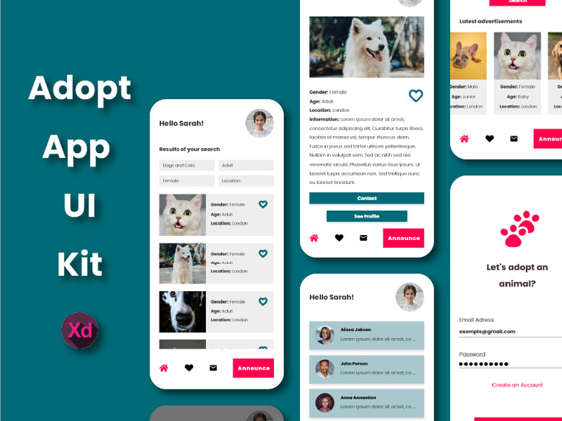 Adopt Animal App Ui Kit
