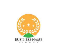 Agriculture wheat logo and symbol vector