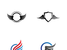 Wing illustration logo and symbol vector