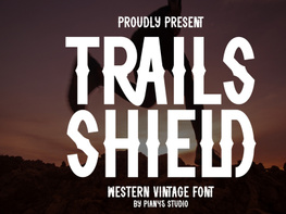 Trails Shield - Western Vintage Font preview picture