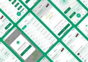Rideshare Ride Mobile App UI kit