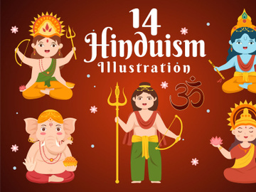 14 Hinduism of Indian Illustration preview picture