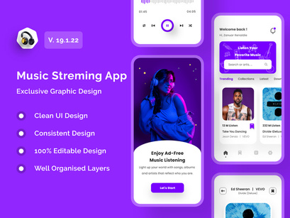 Music Streaming App Design