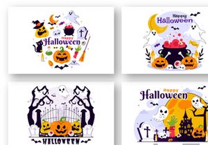 11 Happy Halloween Night Festival Illustration