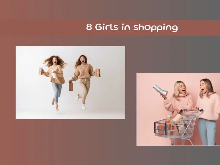 Girls in shopping
