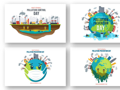 15 National Pollution Prevention Day Illustration