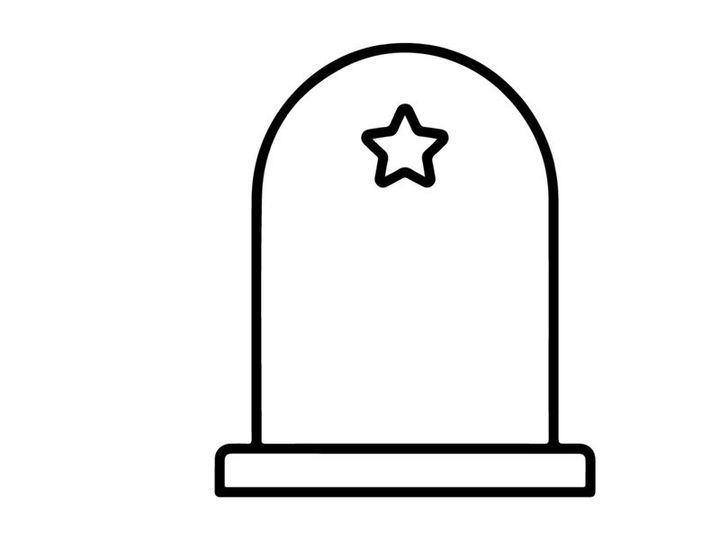 Pantalla minimalista para puerta de Halloween con estrella brillante. Decoración estacional espeluznante para puerta principal o arte de pared.