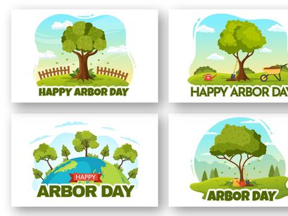 16 Happy Arbor Day Illustration
