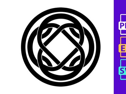 Circular Celtic Knot Design